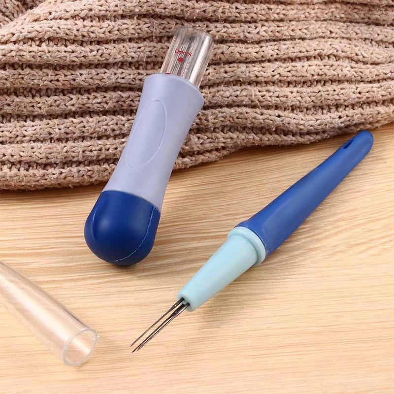 Pokinge Needle Felting,Needle Felting Tool with 3 Needles and Punch Style Felting Needle Tool with 7 Barbed Needles for DIY Patchwork Wool Crafts Making - Image 3